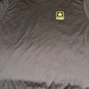 U.S. Army Black Tee with Yellow Logo